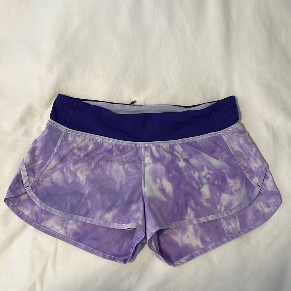 Stunning Purple TieDye Lululemon Hottie Hot 2.5” Shorts